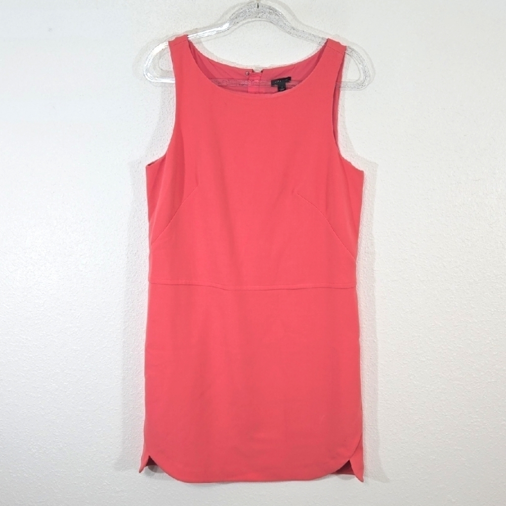 Ann Taylor Melon/Pink Sleeveless Lined Dress Classic Office Church Wedding, 12